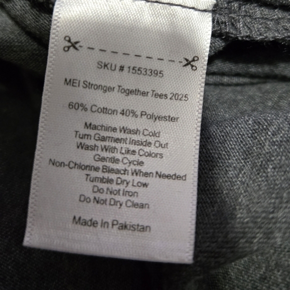 Meijer Grocery Store Stronger Together Work Shirt T-Shirt Size XL 2 Sided - Picture 3 of 6